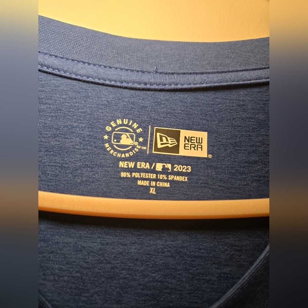 Chicago Cubs Genuine MLB New Era Blue Crew Neck Tee Shirt Mens XL - Picture 5 of 6